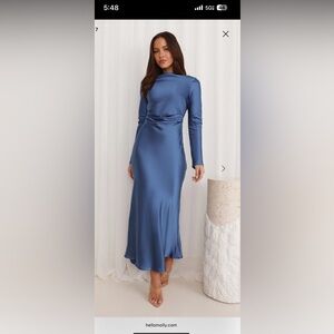 Hello Molly CLASSY VIBE MAXI DRESS NAVY